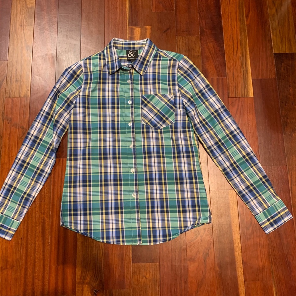 & ave. Plaid long sleeve shirt